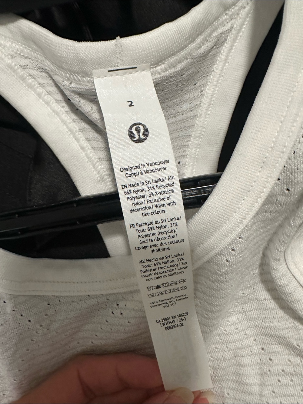 lululemon Swiftly Tech Cropped Round-Neck Tank 2.0 DXWT 2 - Picture 5 of 5